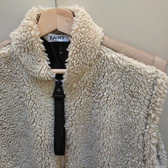 Rains Kofu Fleece Bomber Vest Unisex Size S (Men's S/Women's M) - Picture 4 of 9